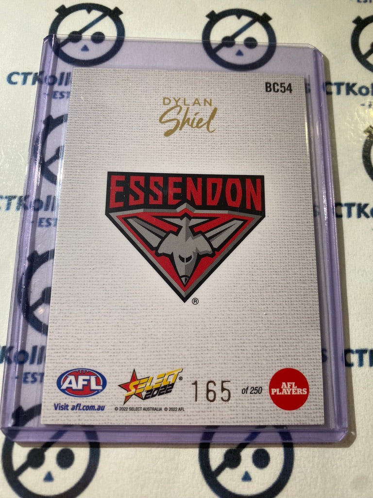 2022 AFL Footy Stars Blank Canvas #BC54 Dylan Shiel #165/250