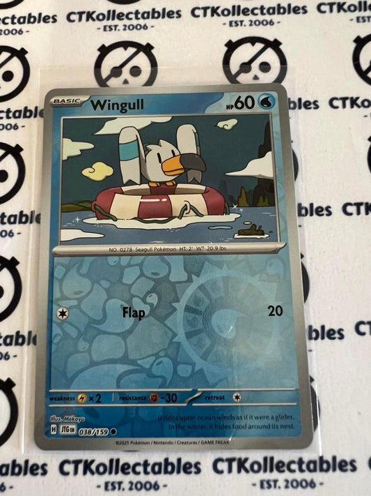 Wingull Reverse Holo #038/159 Journey Together Pokemon Card TCG