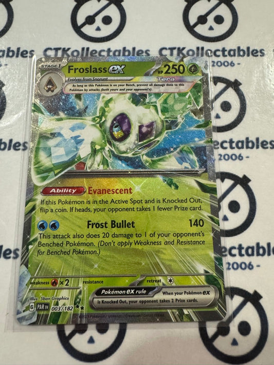 Frosslass EX Ultra Rare #003/182 2023 Paradox Rift Pokémon TCG