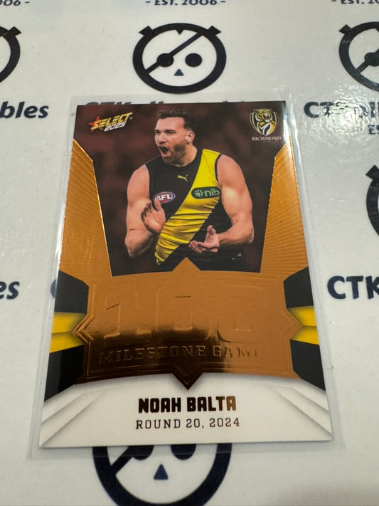 2025 AFL Footy Stars Milestone Noah Balta MG81 Tigers
