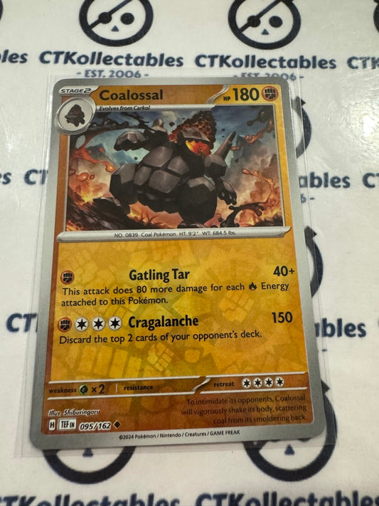 Coalossal Reverse Holo Scarlet & Violet Temporal Forces # 095/162 Pokemon
