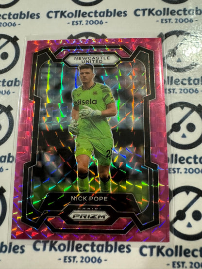 2023-24 Prizm Premier League Soccer Nick Pope #55 Pink Mosaic Prizm