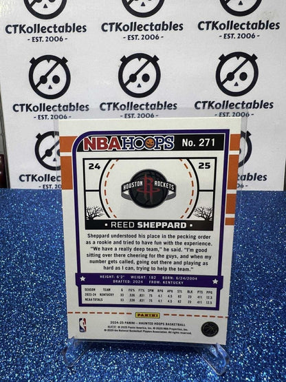2024-25 Panini NBA HAUNTED HOOPS Rookie Card #271 Reed Sheppard Houston Rockets