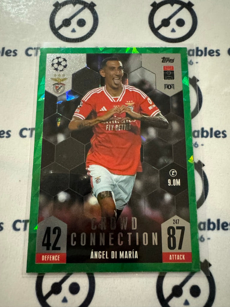 2023-24 TOPPS MATCH ATTAX Angel Di Maria Crowd Connection #247 Emerald Parallel