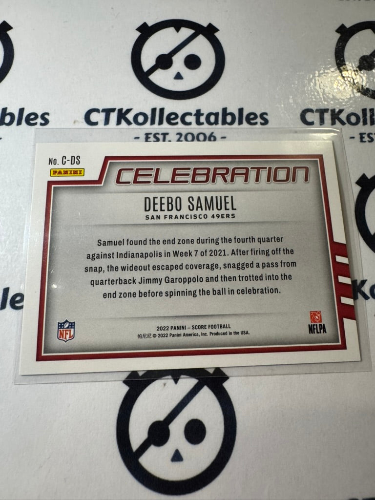 2022 NFL Panini Score Celebration #C-DS Deebo Samuel 49ers