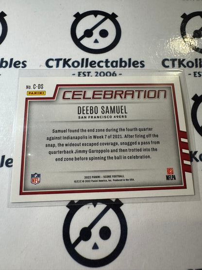 2022 NFL Panini Score Celebration #C-DS Deebo Samuel 49ers