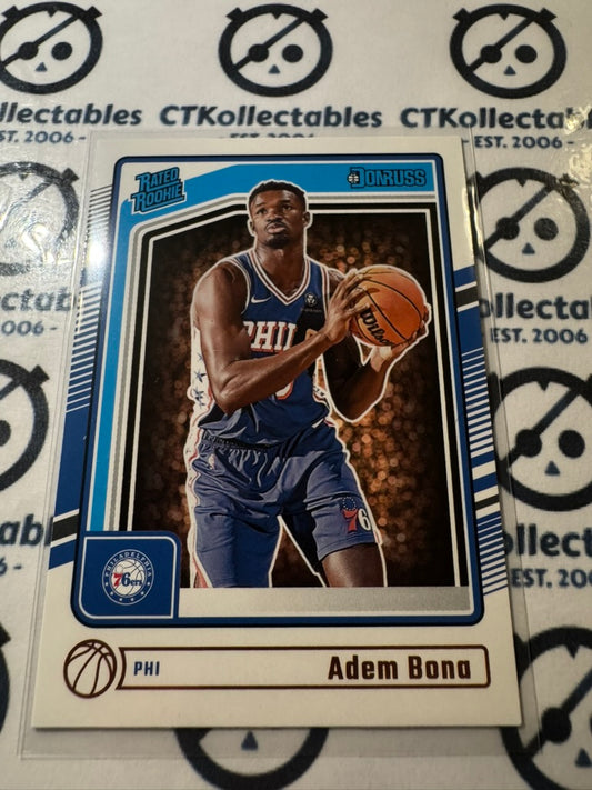 2024-25 NBA Panini Donruss Adem Bona Rated rookie RC #205 76ers