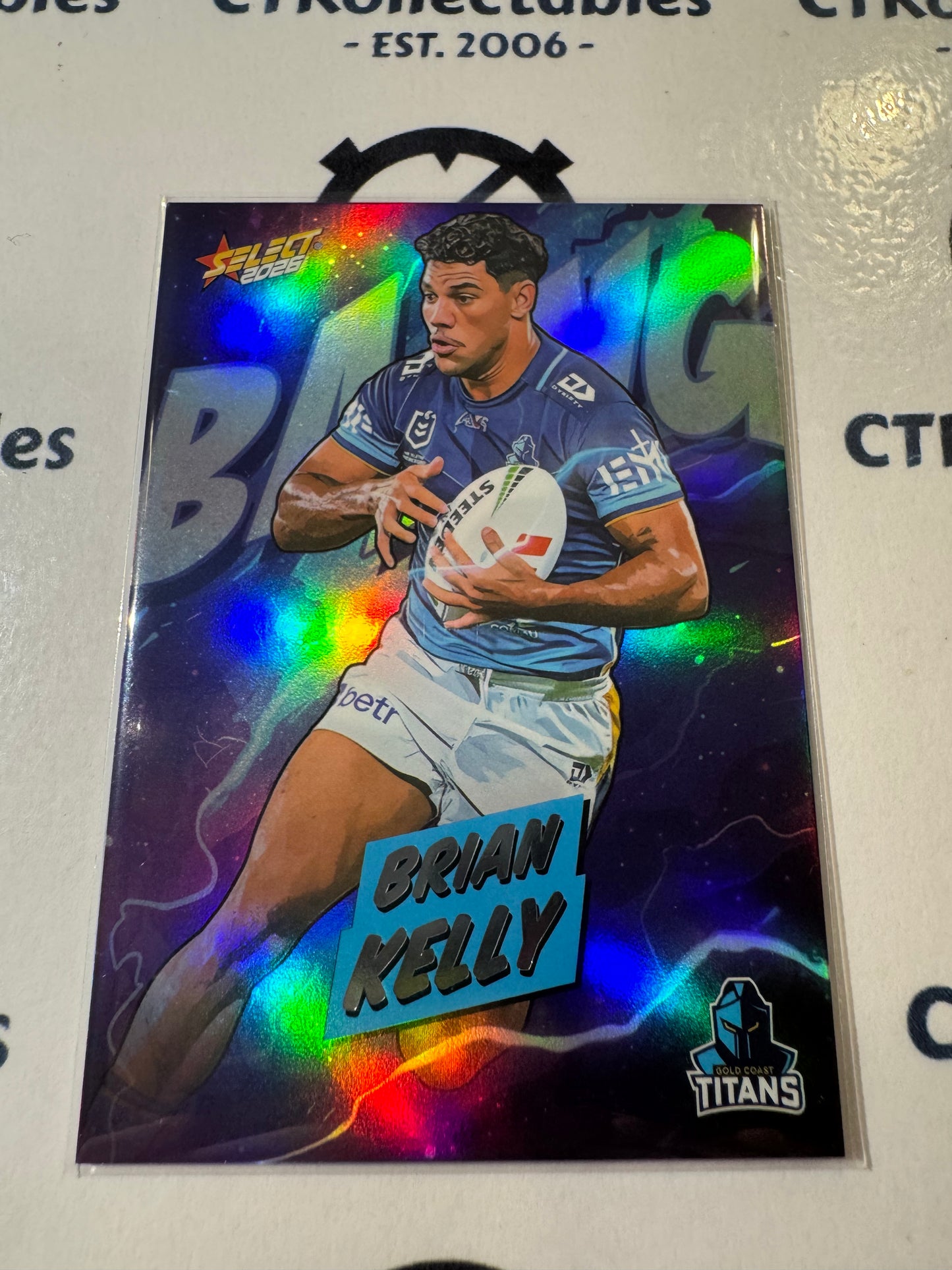 2026 Select NRL League Heroes BANG #B34 Brian Kelly Titans