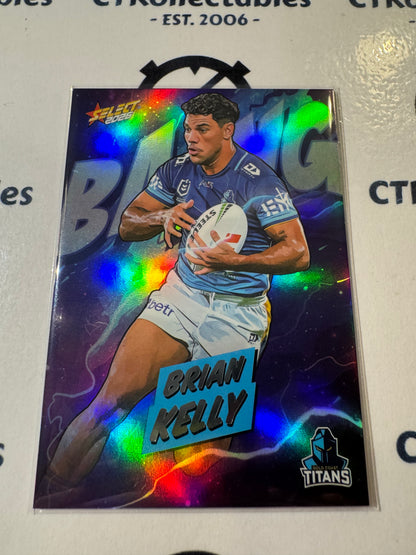 2026 Select NRL League Heroes BANG #B34 Brian Kelly Titans