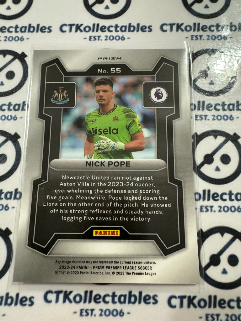 2023-24 Prizm Premier League Soccer Nick Pope #55 Pink Mosaic Prizm