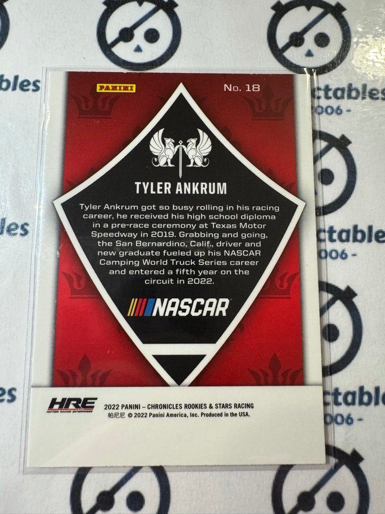 2022 Panini NASCAR Chronicles Rookies & Stars Tyler Ankrum #18 Crusade