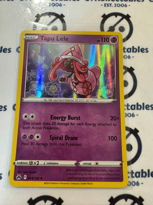 Tapu Lele Holo Rare #064/159 Crown Zenith Pokémon Card