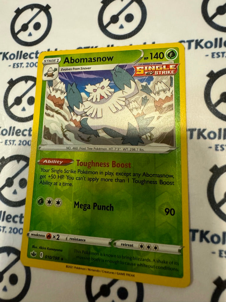 Abomasnow Reverse Holo #010/198 Pokemon Card Chilling Reign