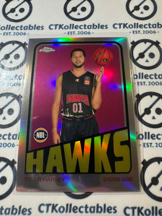 2022-23 Topps NBL Chrome Tyler Harvey 1972 Refractor #72-8 Hawks