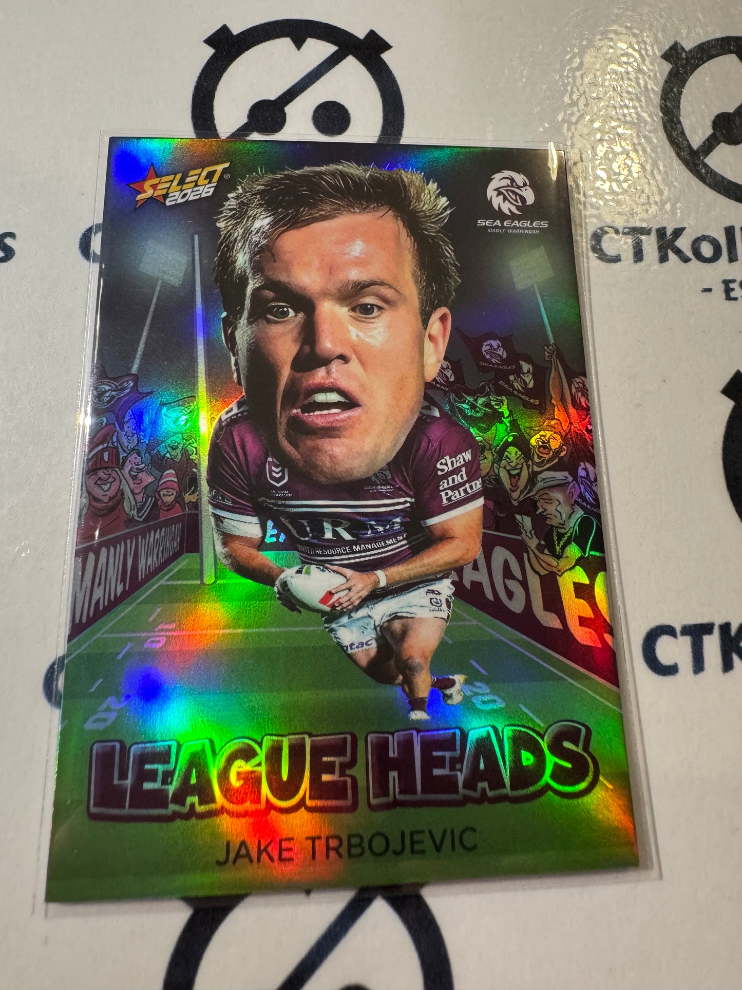 2026 Select NRL League Heroes League Heads #LH55 Jake Trbojevic Sea Eagles