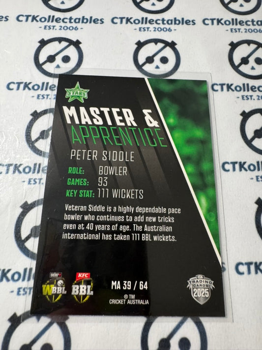 2025/26 CA Cricket Traders Peter Siddle Master & Apprentice MA39/64 Stars
