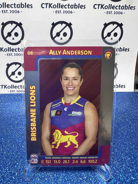 2025 AFLW Teamcoach Silver #06 Ally Anderson Lions