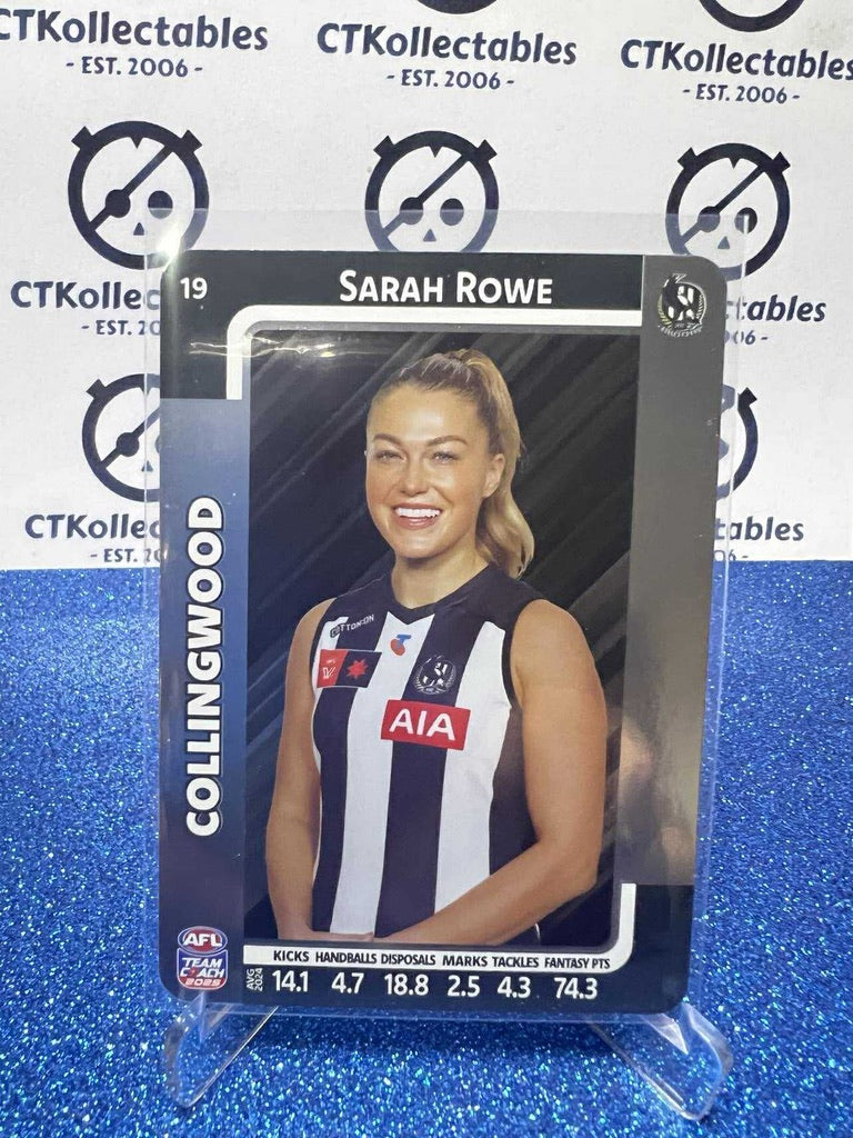 2025 AFLW Teamcoach Silver #19 Sarah Rowe Magpies