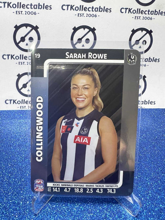 2025 AFLW Teamcoach Silver #19 Sarah Rowe Magpies