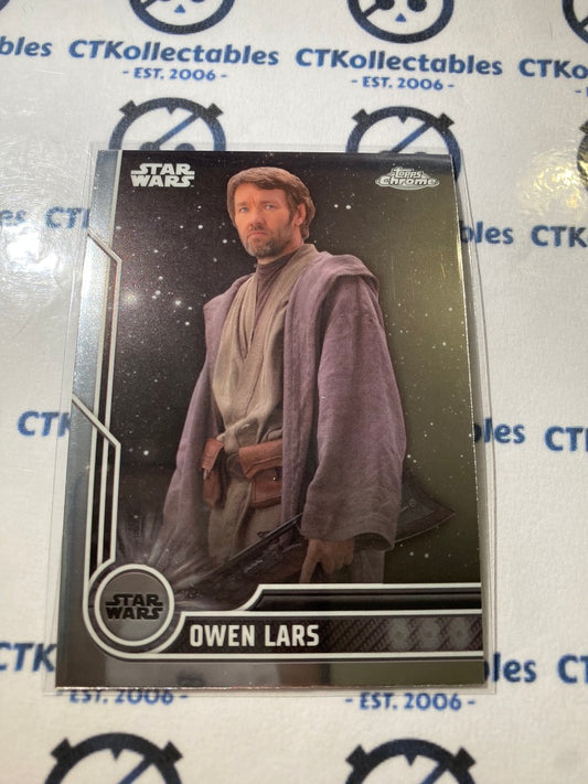 2023 Topps Chrome Star Wars - # 11 Owen Lars Chrome Base Card