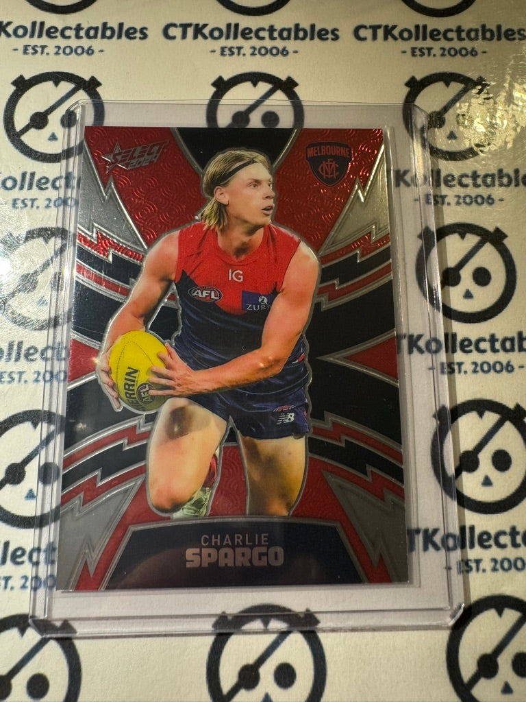 2024 AFL Footy Stars Thunderbolt LT239 Charlie Spargo #358/599 Demons