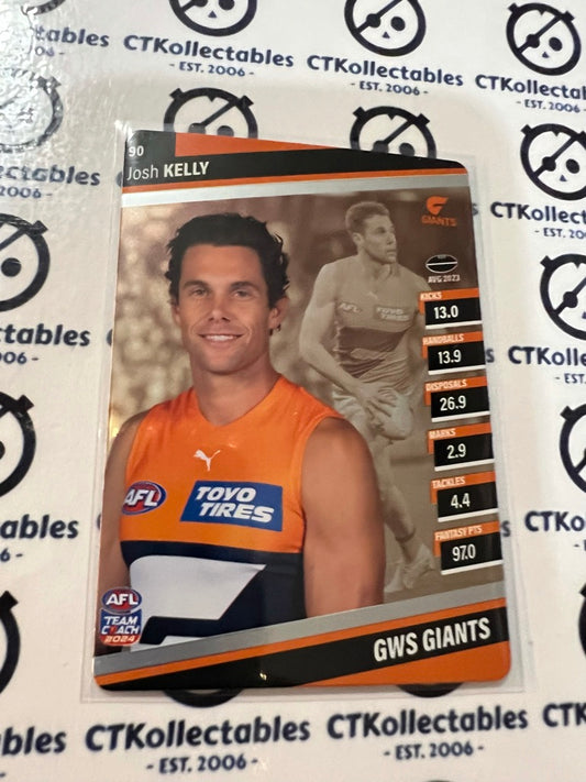 2024 AFL Teamcoach Silver Card #90 Josh Kelly GWS