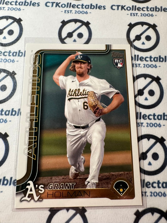 2025 Topps Series 2 Baseball Rookie Card #634 Grant Holman Athletics RC