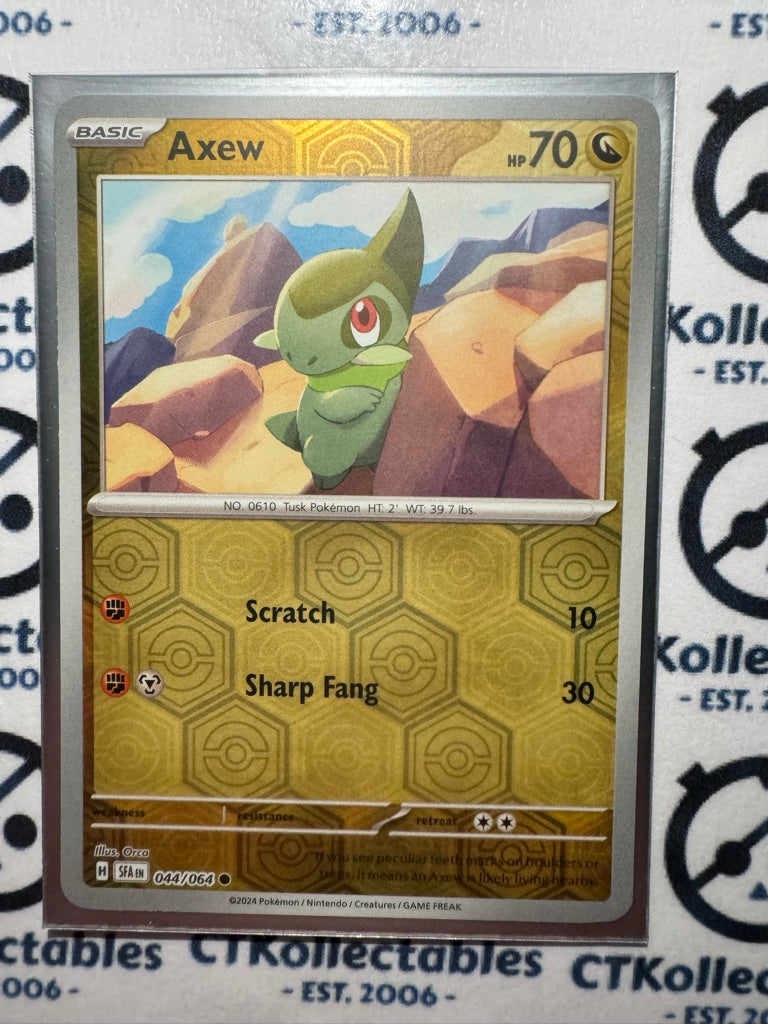 Axew Reverse Holo #044/064 2024 Shrouded Fable Pokemon TCG