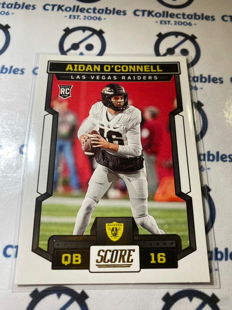 2023 NFL Panini Score #310 Aidan O'Connell - Las Vegas Raiders