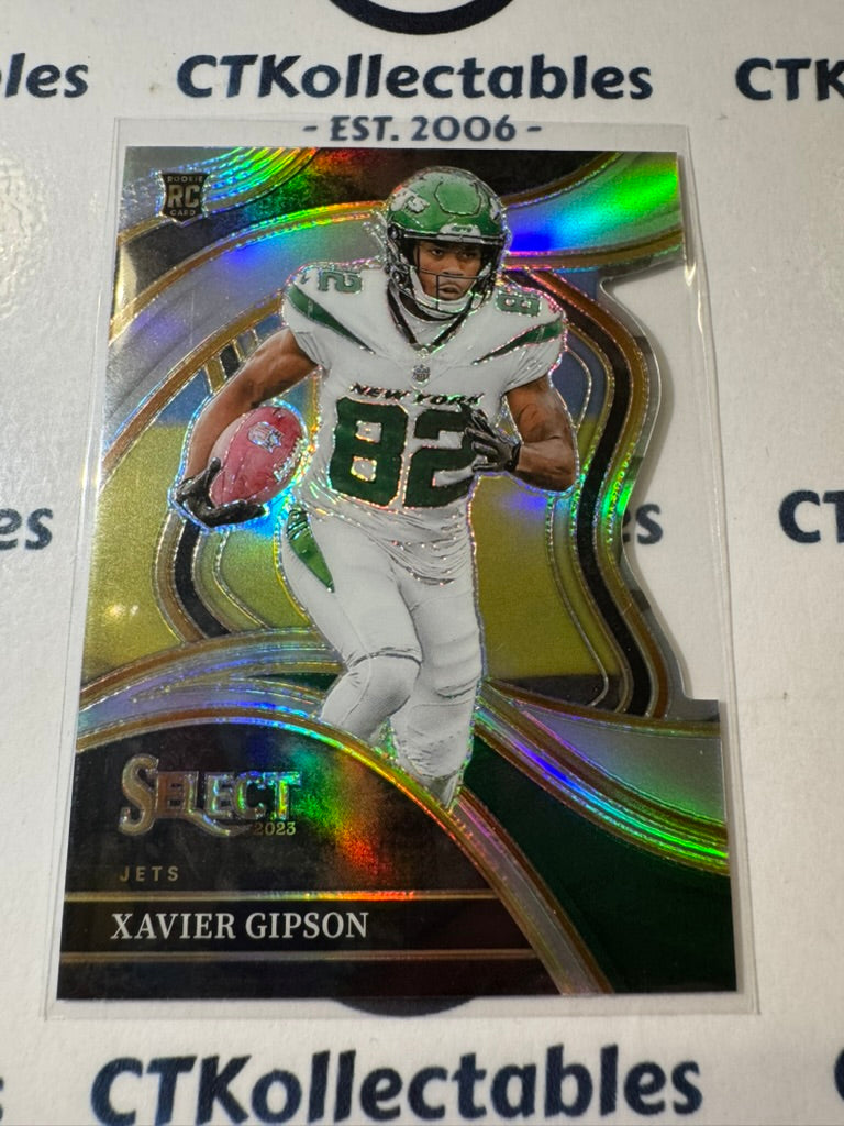 2023 NFL Panini Select Rookie Club Level Die Cut Silver Prizm #205 Xavier Gipson