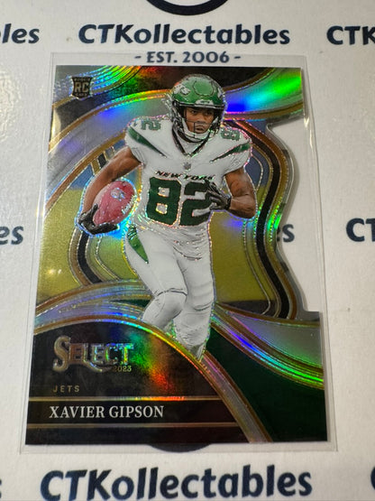 2023 NFL Panini Select Rookie Club Level Die Cut Silver Prizm #205 Xavier Gipson