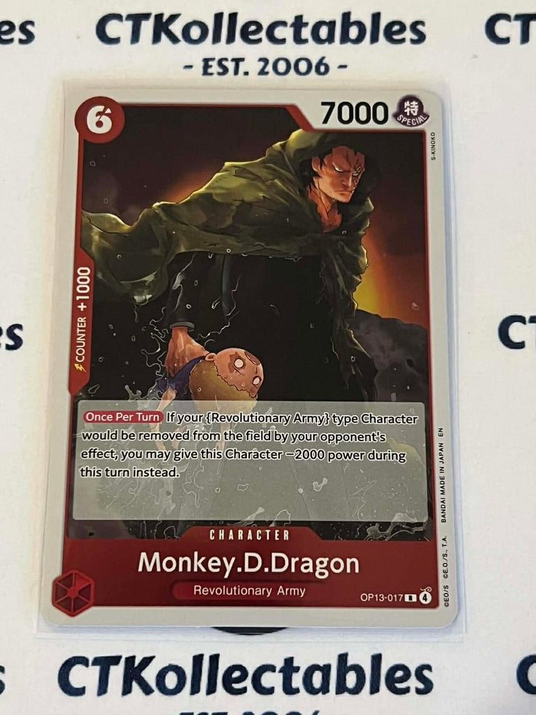 One Piece - Carrying on his will FOIL OP13-017 – Monkey.D.Dragon– Rare