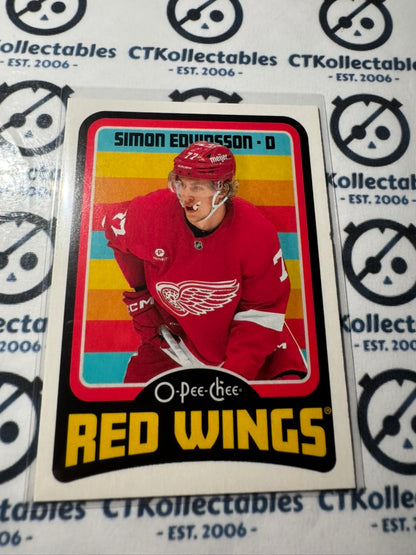 2024-25 O-Pee-Chee Hockey RETRO #1115 Simon Edvinsson Detroit Red Wings
