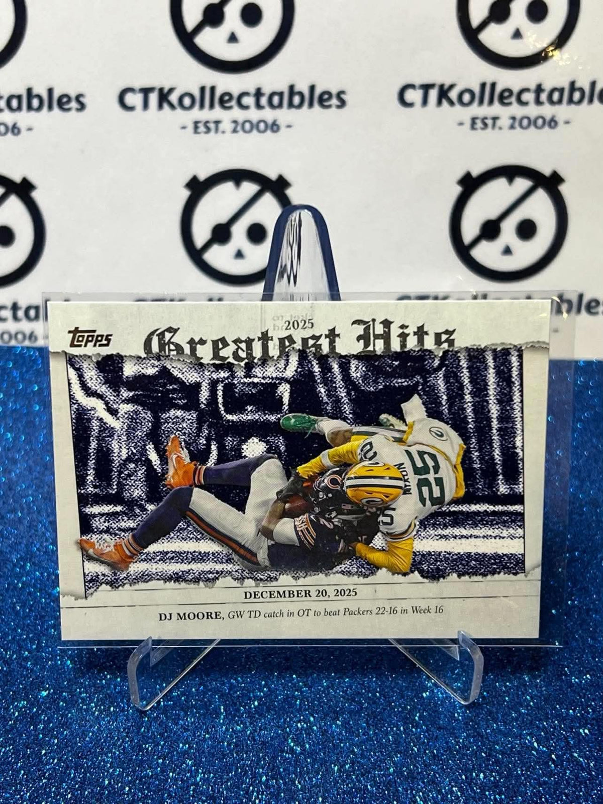 2026 NFL Topps Flagship Greatest Hits DJ Moore 25GH-DM Bears