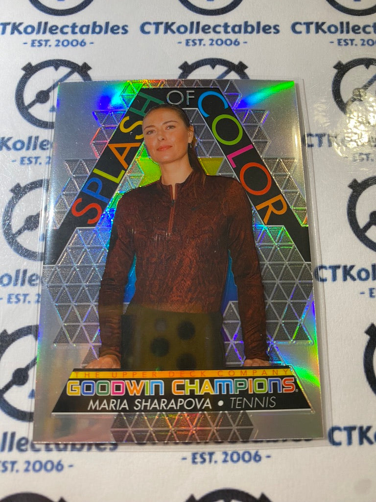 2022 Upper Deck Goodwin Champions Maria Sharapova Splash of Color Rainbow SCP16