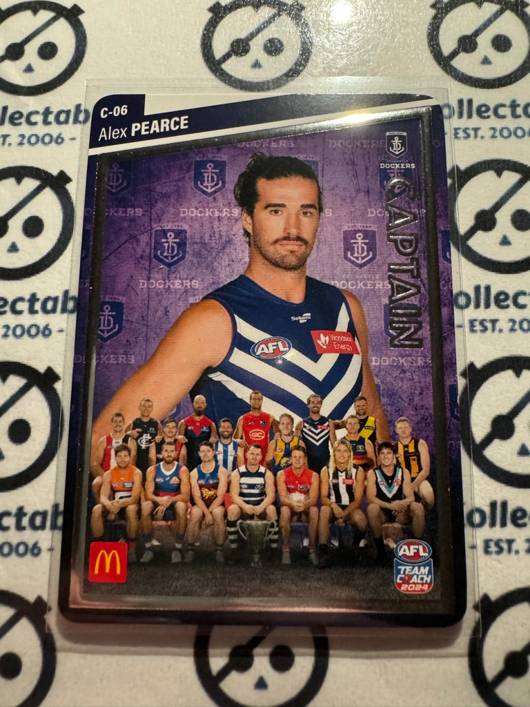 2024 AFL Teamcoach Maccas Captain Silver - Alex Pearce C-06 Dockers