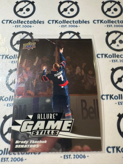 2022-23 Upper Deck Allure Game Stills Brady Tkachuk GS-15 Senators