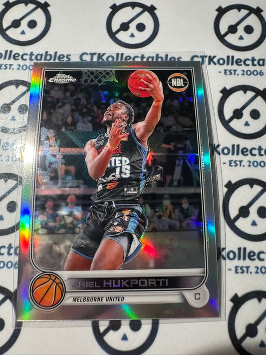 2022-23 Topps NBL Chrome Ariel Hukporti Refractor #41 United