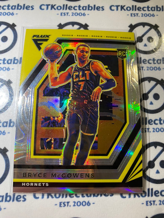 2022-23 NBA Panini FLUX Bryce McGowens Silver Prizm rookie card #210 Hornets