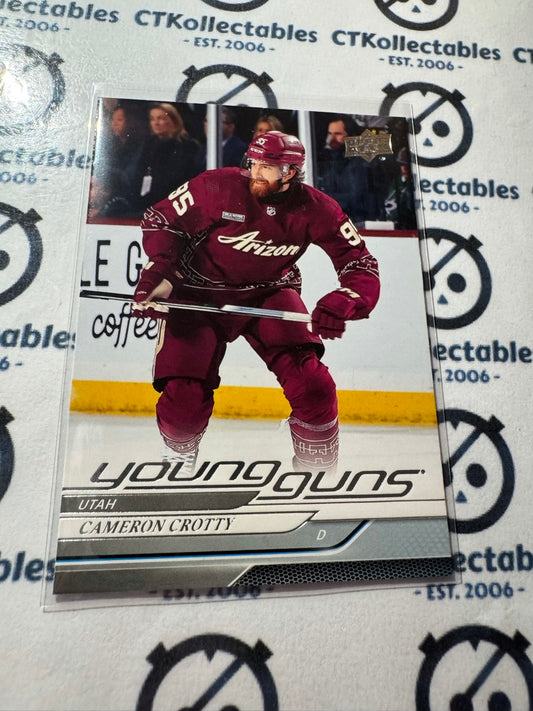 2024-25 Upper Deck Hockey Series 1 Young Guns Cameron Crotty #238 Utah