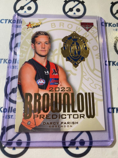 2023 AFL Footy Stars AFL Gold Brownlow Darcy Parish #189/260 Bombers