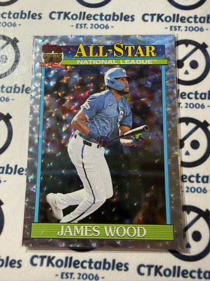 2026 Topps Series 2 - James Wood All-Star Silver Crackle Foil Nationals #91AS-42