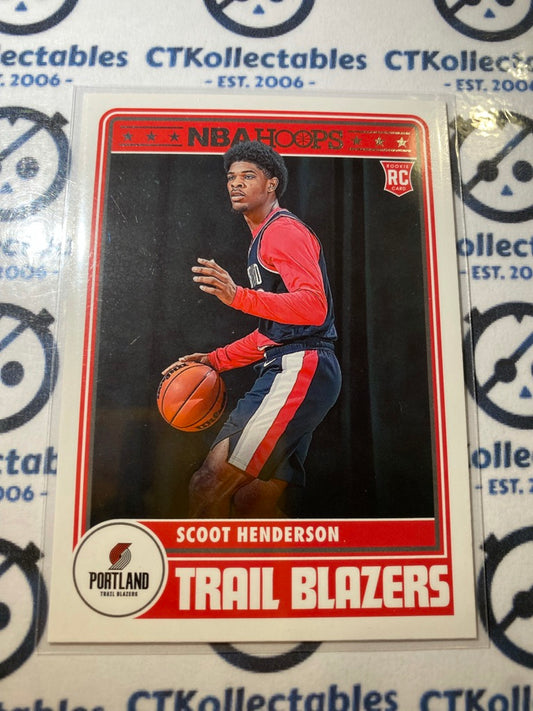 2023-24 Panini NBA HOOPS Scoot Henderson Retro rookie card RC #297 Portland