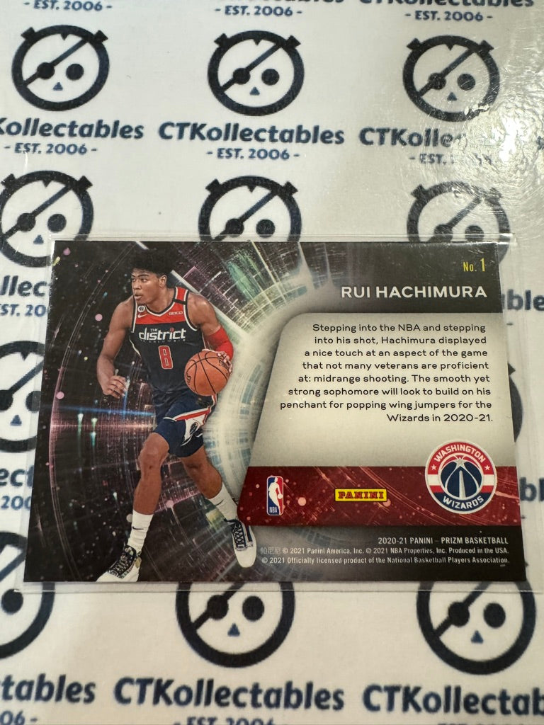 2020-21 NBA Panini Prizm Rui Hachimura Sophomore Stars #1 Wizards