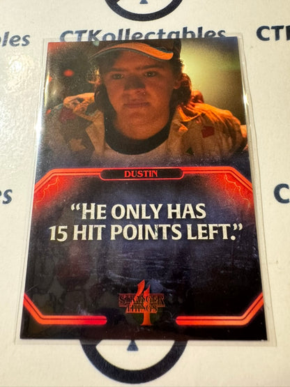2023 Topps Stranger Things Season 4 #Q-2 Dustin Henderson Quotes