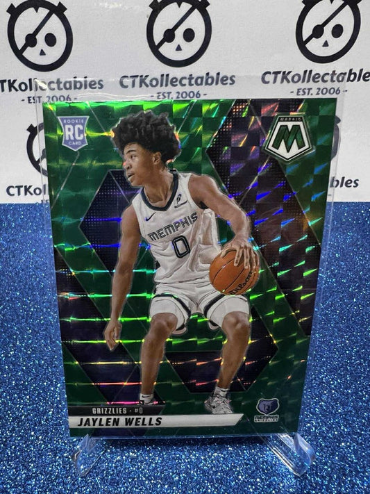 2024-25 Panini Mosaic Green Prizm #240 Jaylen Wells Memphis Grizzlies