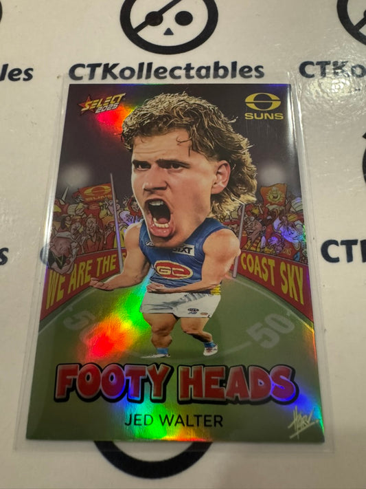 2025 AFL Footy Stars Footy Heads Jed Walter FH54 Suns