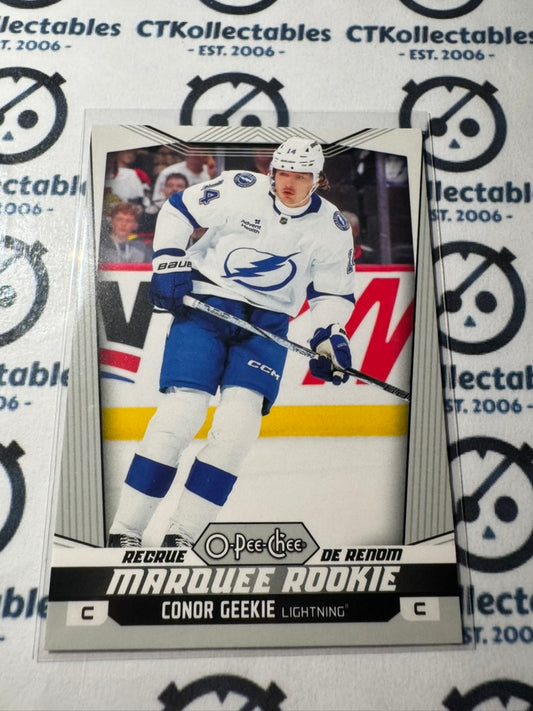 2024-25 O-Pee-Chee Hockey Marquee Rookie #581 Conor Geekie Tampa Bay Lightning