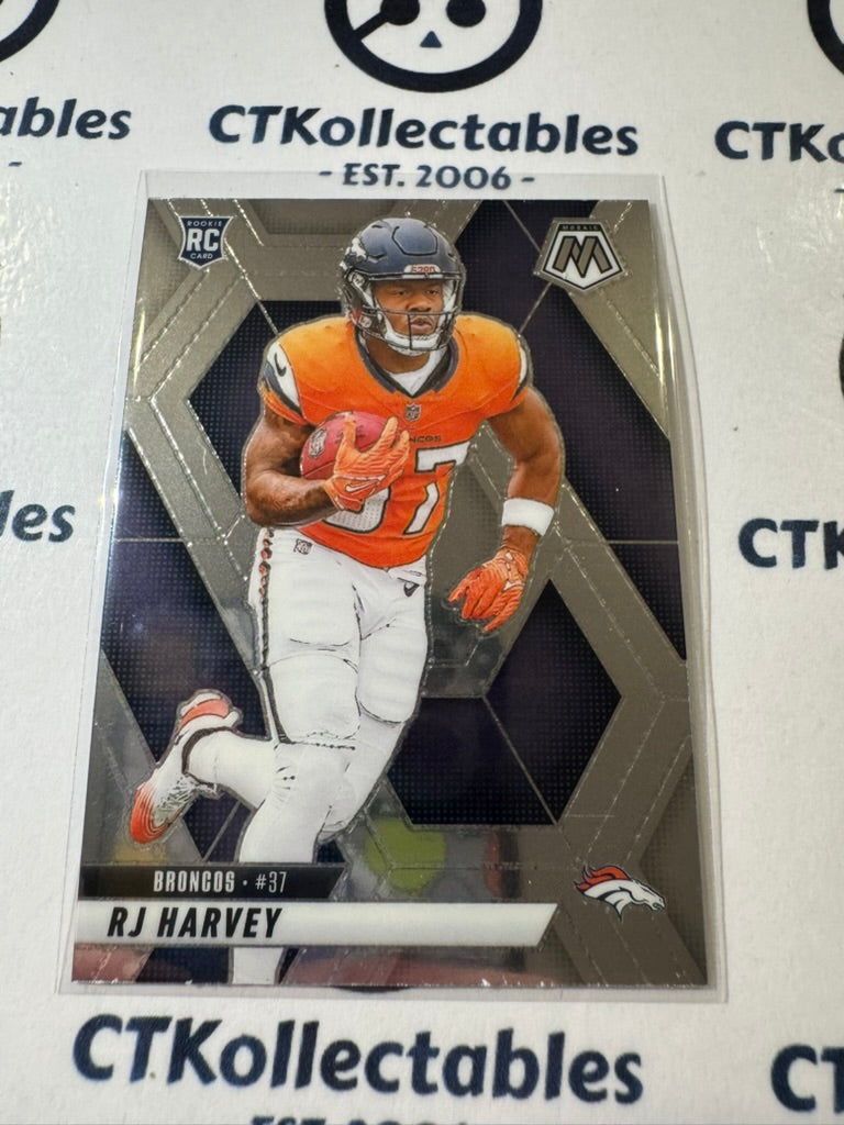 2025 NFL Panini Mosaic Rookie Card #375 Rj Harvey Broncos