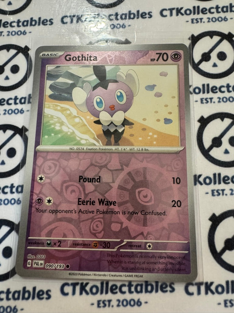 Gothita Reverse Holo #090/193 Scarlet & Violet Paldea Evolved Pokemon Card